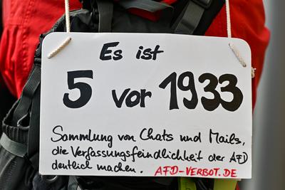 GER, Bundestagswahl, Demo gegen Rechts in Ulm und Neu-Ulm-stock-photo