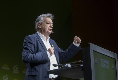 20250222 90. Landesversammlung der Gruenen Wien mit dem Motto "Wien Morgen"-stock-photo