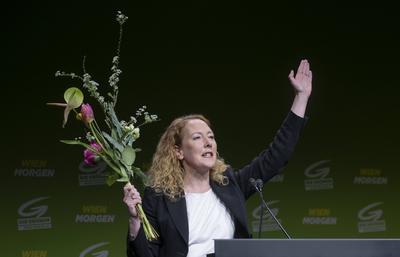 20250222 90. Landesversammlung der Gruenen Wien mit dem Motto "Wien Morgen"-stock-photo