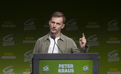 20250222 90. Landesversammlung der Gruenen Wien mit dem Motto "Wien Morgen"-stock-photo