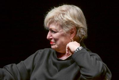 2025 - Litertur und Theater - Auftritt Maria Happel und Michael Niavarani,  im Kongress & Theaterhaus Bad Ischl, im Rahmen der Salzkammergut Festwochen Gmunden, am 22.02.2025.-stock-photo