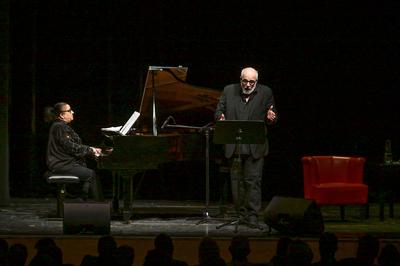 2025 - Litertur und Theater - Auftritt Maria Happel und Michael Niavarani,  im Kongress & Theaterhaus Bad Ischl, im Rahmen der Salzkammergut Festwochen Gmunden, am 22.02.2025.-stock-photo