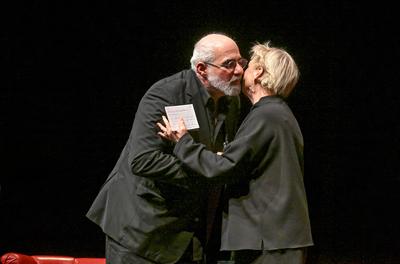 2025 - Litertur und Theater - Auftritt Maria Happel und Michael Niavarani,  im Kongress & Theaterhaus Bad Ischl, im Rahmen der Salzkammergut Festwochen Gmunden, am 22.02.2025.-stock-photo