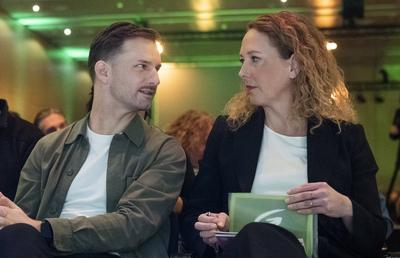 20250222 90. Landesversammlung der Gruenen Wien mit dem Motto "Wien Morgen"-stock-photo