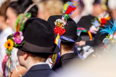 Wendische Fastnacht im Spreewald-stock-foto