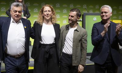 20250222 90. Landesversammlung der Gruenen Wien mit dem Motto "Wien Morgen"-stock-photo