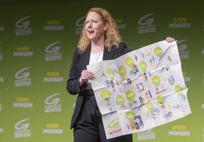 20250222 90. Landesversammlung der Gruenen Wien mit dem Motto "Wien Morgen"-stock-photo