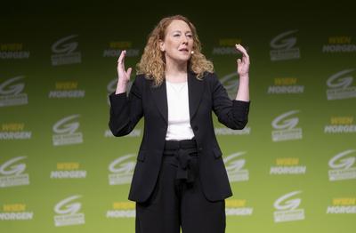 20250222 90. Landesversammlung der Gruenen Wien mit dem Motto "Wien Morgen"-stock-photo