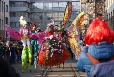 Zum 40. und voraussichtlich letzten Mal fand am 21. und 22. Februar 2025 der Bremer Samba-Karneval statt. Hier der Umzug-stock-photo