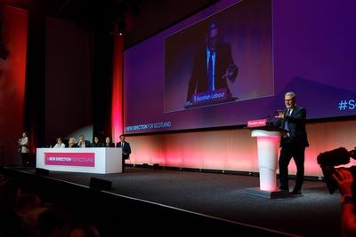 UK: Scottish Labour Party Annual Conference at Scottish Event Campus, Glasgow, Scotland on 23 February 2025:-stock-foto