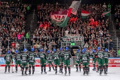 GER, Augsburger Panther vs. EHC Red Bull Muenchen, Eishockey, DEL, 48. Spieltag, Saison 2024/2025, 23.02.2025.-stock-foto