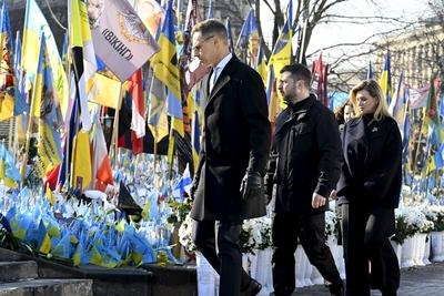 Third anniversary of Russia's invasion of Ukraine-stock-photo