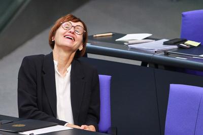 News Bilder des Tages Berlin, Deutschland, 12.09.2024: Deutscher Bundestag: 185. Bundestagssitzung - Haushaltswoche: Bun-stock-foto