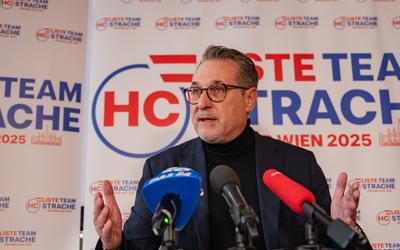 20250224 PK Heinz-Christian Strache - Aktuelles zur Wien-Wahl 2025-stock-photo