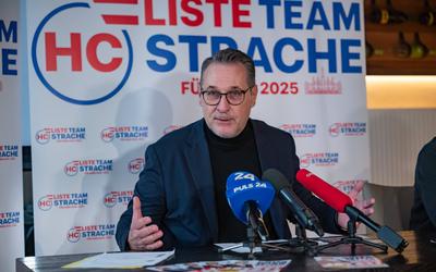 20250224 PK Heinz-Christian Strache - Aktuelles zur Wien-Wahl 2025-stock-photo