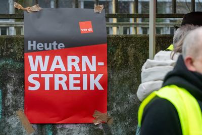 Warnstreik bei der Deutschen Post-stock-foto