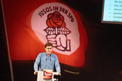 Juso-Bundeskongress 2024 in Halle (Saale) Philipp T?rmer, Juso-Bundesvorsitzender;Juso-Bundeskongress 2024 in Halle (Saa-stock-photo