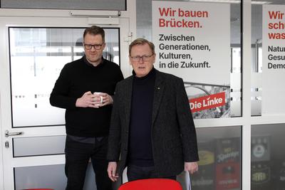 Statement Bodo Ramelow zur Bundestagswahl-stock-photo