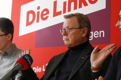 Statement Bodo Ramelow zur Bundestagswahl-stock-photo