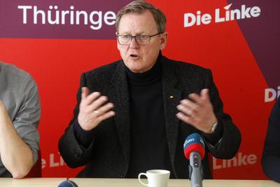 Statement Bodo Ramelow zur Bundestagswahl-stock-photo