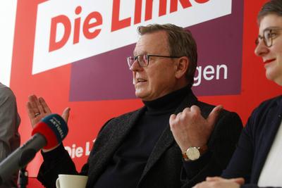 Statement Bodo Ramelow zur Bundestagswahl-stock-photo