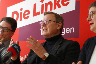Statement Bodo Ramelow zur Bundestagswahl-stock-photo