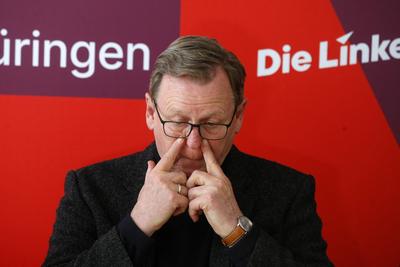 Statement Bodo Ramelow zur Bundestagswahl-stock-photo