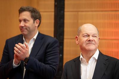 Seeheimer Legislaturstart des Seeheimer Kreis-stock-foto