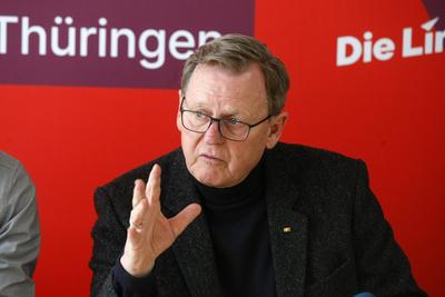 Statement Bodo Ramelow zur Bundestagswahl-stock-photo
