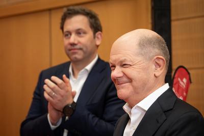 Seeheimer Legislaturstart des Seeheimer Kreis-stock-foto