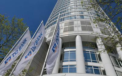 24.08.2023, xblx, Hochhaus der DZ Bank in Frankfurt, emwirt Frankfurt am Main *** 24 08 2023, xblx, high-rise building o-stock-foto