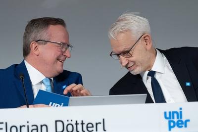 Uniper Bilanzpressekonferenz-stock-foto