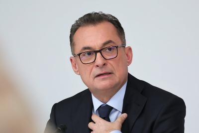 23.02.2024, Frankfurt, DEU Jahrespressekonferenz Deutsche Bundsbank Joachim Nagel, Praesident der Deutschen Bundesbank *-stock-foto