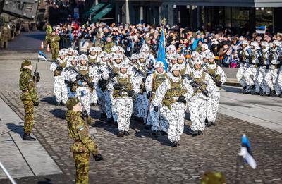 Celebrating Estonian Independence Day-stock-photo