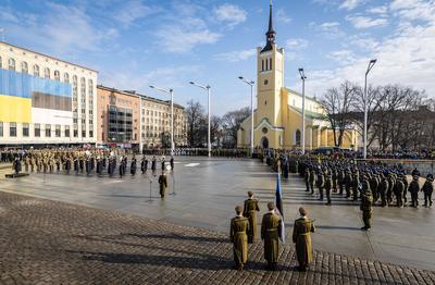 Celebrating Estonian Independence Day-stock-photo