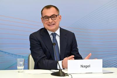 Deutsche Bundesbank. Pressekonferenz.-stock-foto
