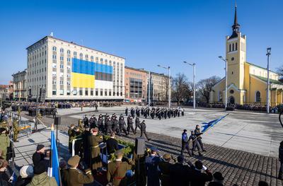Celebrating Estonian Independence Day-stock-photo