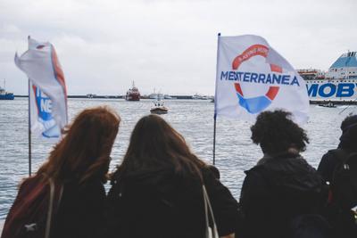 News - Italy: Sea Eye 4, 41 migrants rescued-stock-foto