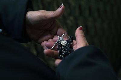 ITALY - MASS FOR THE HEALTH OF POPE FRANCIS AT THE CHURCH OF THE ARGENTINIANS IN ROME  - 2025/2/25-stock-foto