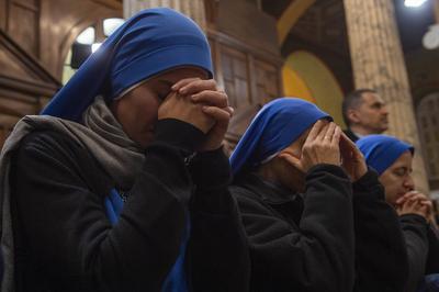 ITALY - MASS FOR THE HEALTH OF POPE FRANCIS AT THE CHURCH OF THE ARGENTINIANS IN ROME  - 2025/2/25-stock-foto