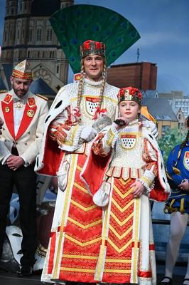 Richtfest K?lner Rosenmontagszug 2025-stock-foto