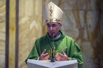 ITALY - MASS FOR THE HEALTH OF POPE FRANCIS AT THE CHURCH OF THE ARGENTINIANS IN ROME  - 2025/2/25-stock-foto