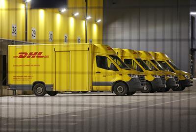 28.01.2025 Heutiger Warnstreik bei der Tochter von DHL der Deutschen Post AG f?r mehr Lohn und mehr Urlaub hat bundeswei-stock-foto
