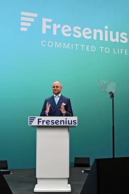 Jahrespressekonferenz Fresenius SE & Co. KGaA.-stock-foto