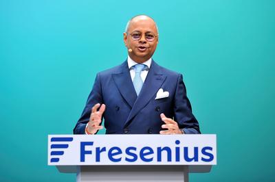 Jahrespressekonferenz Fresenius SE & Co. KGaA.-stock-foto