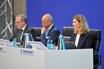 Jahrespressekonferenz Fresenius SE & Co. KGaA.-stock-foto