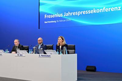 Jahrespressekonferenz Fresenius SE & Co. KGaA.-stock-foto