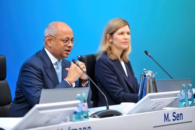 Jahrespressekonferenz Fresenius SE & Co. KGaA.-stock-foto