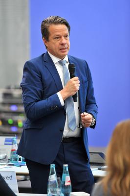 Jahrespressekonferenz Fresenius SE & Co. KGaA.-stock-foto