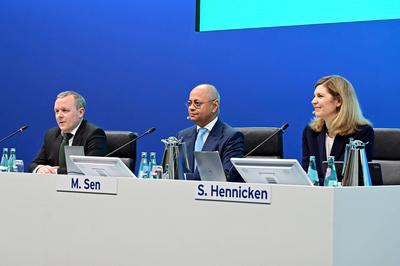 Jahrespressekonferenz Fresenius SE & Co. KGaA.-stock-foto